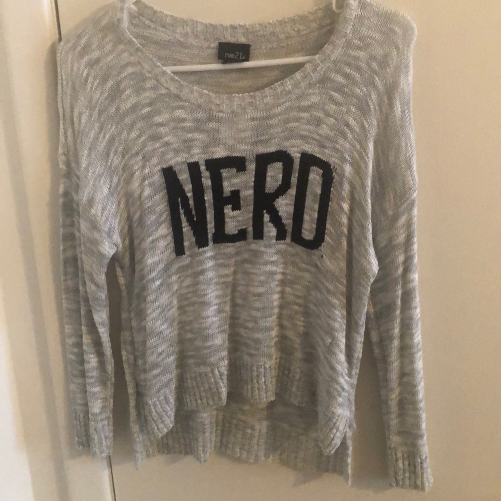 Nerd crop top sweater